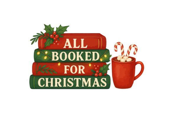 All Booked for Christmas Stack