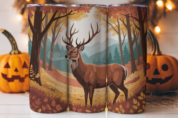 Autumn Deer 20oz Tumbler Wrap