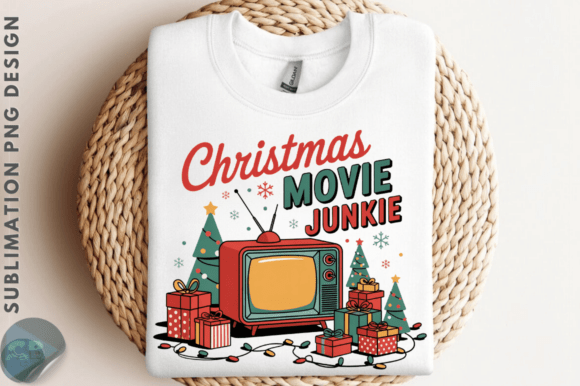 Christmas Movie Junkie PNG Sublimation