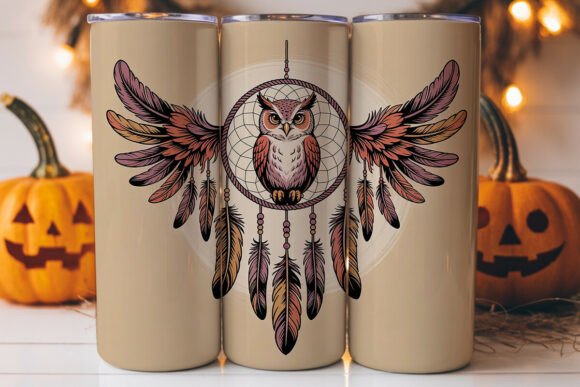 Dreamcatcher Owl 20oz Tumbler Wrap
