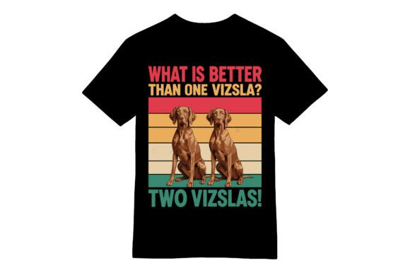 Funny Two Vizslas Dog T-shirt