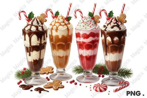 Gingerbread Coffee Merry Christmas PNG
