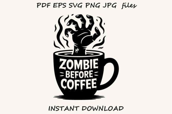 Halloween Coffee Quote Cut File