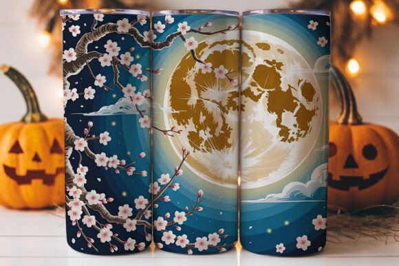 Moonlit Cherry Blossom 20oz Tumbler Wrap