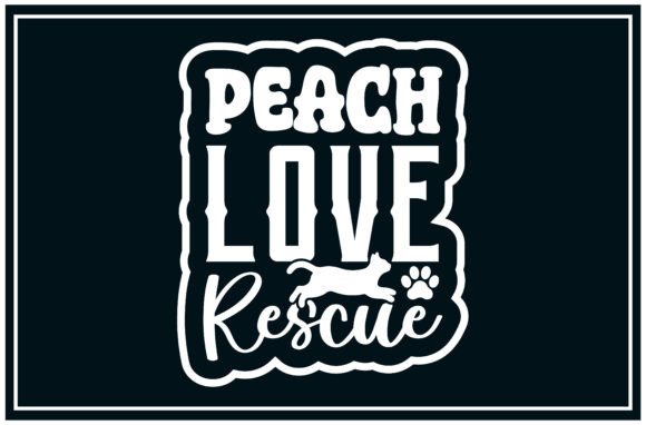 Peach Love Rescue Svg, Rescue Lover
