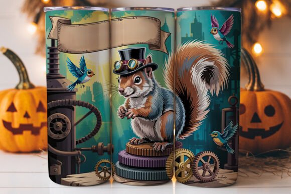 Steampunk Animals 20oz Tumbler Wrap